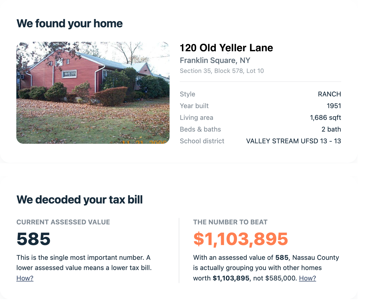 Decodes your tax bill