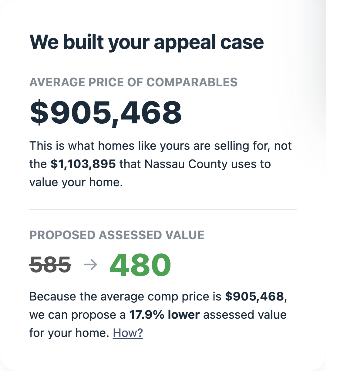 Builds your appeal case